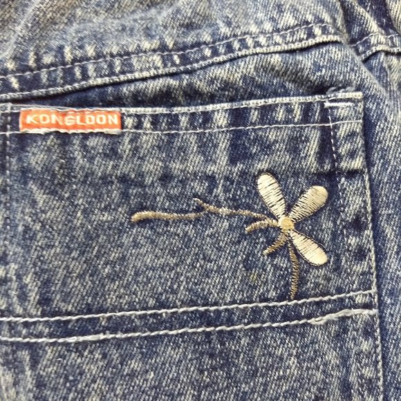 vintage 80s NWOT embroidered acid wash mom jeans - Picture 4 of 9